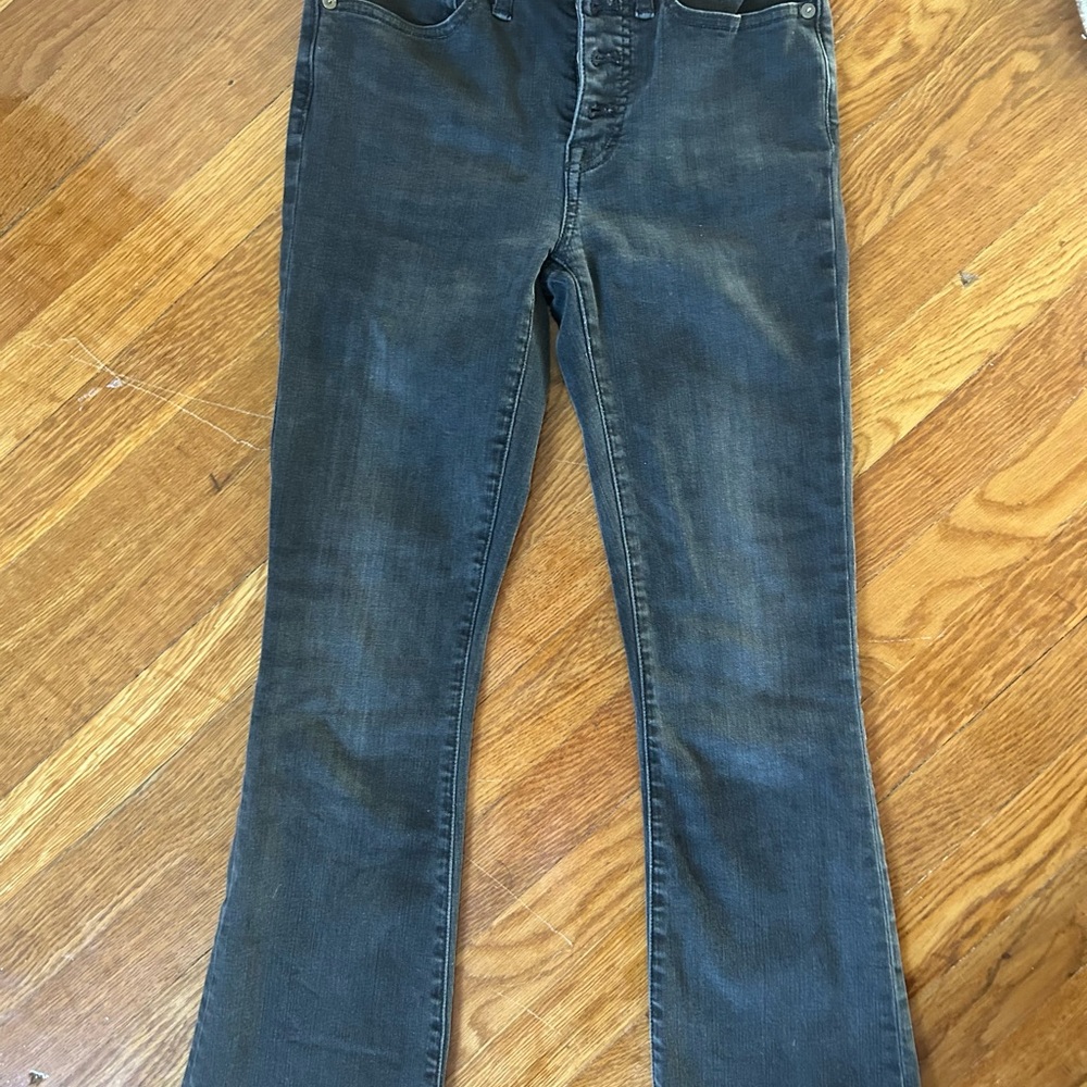Madewell demi boot washed black jeans